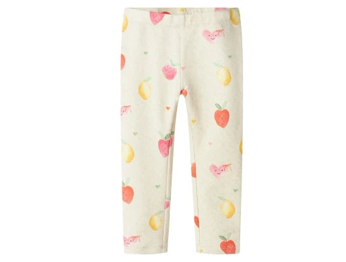 Name It sweat leggings peyote melange med jordbær